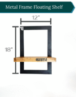 Wall shelf floating shelf Iron hanging shelfHeight 18 Inch Width 12 Inch Depth 5 Inch. Model:WL423 - Image 4