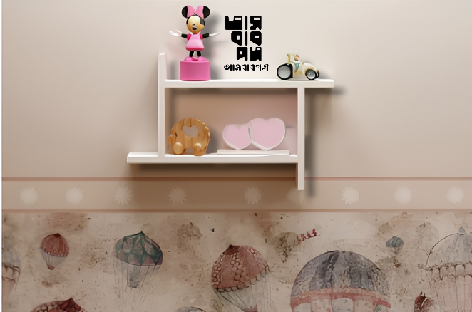 33e7922df759a9af2dd672efdca74211 The Wall-Mounted Shelf wall decor shelve Depth: 6 inch Height: 11 inch Length 15 inch Model : WL435 - Image 1