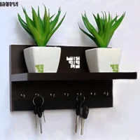 Key ring hanger key wall shelf Height 8.5 Inch Width 12 Inch Depth 5.5 Inch Model KS