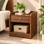 Bed Side Table BST101 – Compact Side Box (18×13×12 Inch) | Modern Bedroom Furniture Bangladesh