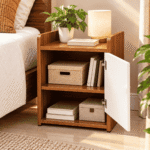 Bed Side Table Side Box | Wooden Nightstand | Height 18” Width 13” Depth 12” | Model BST103 - Image 2