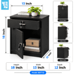 Bed Side Table / Side Box – 18" × 13" × 12" | Model BST112 - Image 2