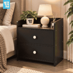 Bed Side Table BST114 – 24x16x12 Inch Modern Wooden Side Cabinet with Storage | Ashbabpotra Bangladesh