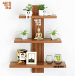 Wall Shelf Wall Floating shelf key ring hanger Height 26 Inch Width 22 Inch Dept 06 Inch Model:WL407 - Image 2