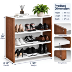 Shoe Rack 30×30×12 Inch (Model SR3005) – Space Saving Organizer | Ashbabpotra - Image 3