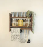 Wooden Kitchen Storage Rack Height 18 inch Width 24 inch Depth 5 inch Model WRK003