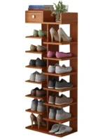 Shoe Rack Melamine Laminated Board Height 60 Inch Length 22 Inch Depth 12 Inch Model:SR807ML