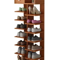 Shoe Rack Melamine Laminated Board Height 60 Inch Length 22 Inch Depth 12 Inch Model:SR807ML