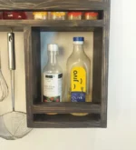 Wooden Kitchen Storage Rack Height 24 inch Width 24 inch Depth 5 inch Model WRK005 - Image 4
