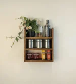 Wooden Kitchen Storage Rack Model Height 24 inch Width 16 inch Depth 5 inch Model WRK004