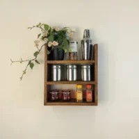 Wooden Kitchen Storage Rack Model Height 24 inch Width 16 inch Depth 5 inch Model WRK004