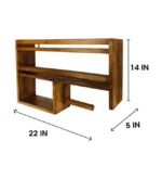Wooden Kitchen Storage Rack Height 18 inch Width 22 inch Depth 5 inch Model WRK001 - Image 3