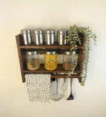 Wooden Kitchen Storage Rack Height 18 inch Width 24 inch Depth 5 inch Model WRK003 - Image 2