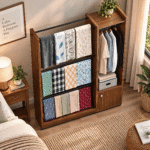 4/4 Alna with 1-Door Storage Cabinet | Clothes Hanger | Model AL002 | Ashbabpotra Bangladesh - Image 2