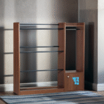 Alna 4/4 with 1-Door Storage Cabinet - Clothes Hanger | Model AL002 - Image 2