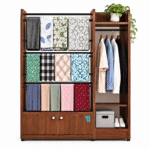 4/4 Alna Clothes Hanger with 2-Door Storage Cabinet | Model AL001 | Alna & Organizer | Ashbabpotra Bangladesh - Image 2