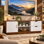 Modern TV Cabinet 60 Inch | TV Stand with Storage (TCV0003) - Image 2